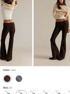 We The Free Java Corduroy Flare Pants